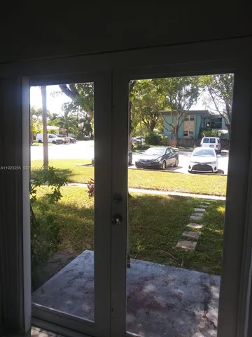 a view of a from a window