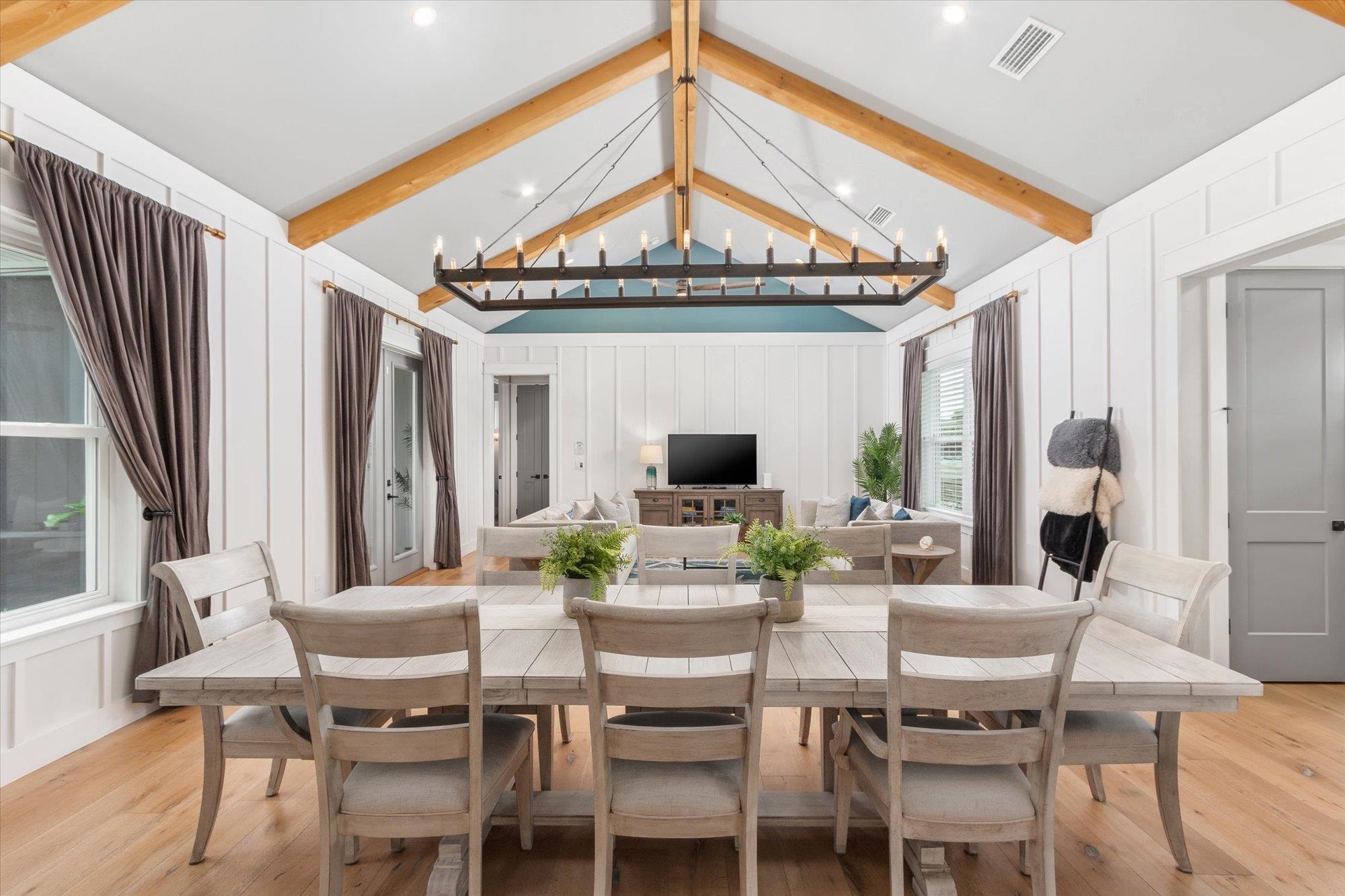 80 Ferrol Road St. Augustine, FL 32084 - Photo 14 of 61 a view of a dining room with furniture window and wooden floor