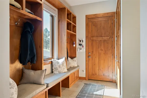 a room with furniture and a window