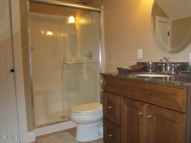 202-204 Whitman Road Hancock, MA 01267 - Photo 44 of 59 a bathroom with a sink a toilet and shower