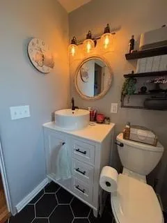 a workspace with wooden floor