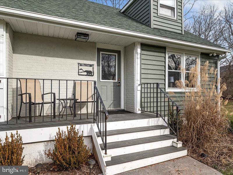 Front porch and entry from front of home