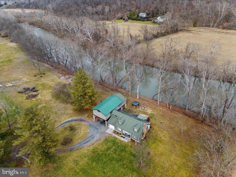 229 Forest View Road Edinburg, VA 22824 - Photo 49 of 53 Aerial view of house and river