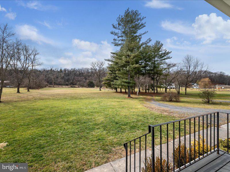 View toward roadway from front porch