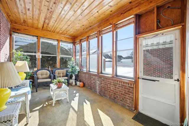 a outdoor living space with furniture