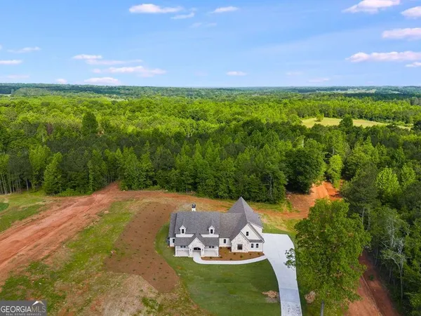 a view of a big yard with swimming pool