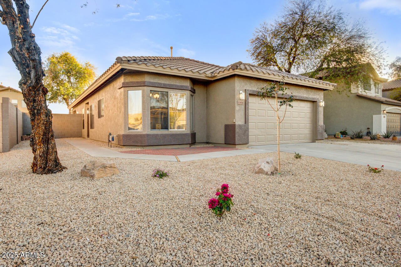 13431 West Evans Drive Surprise, AZ 85379 - Photo 36 of 37 a front view of a house with a yard