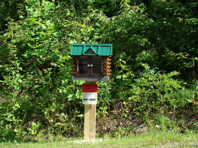 a view of street with with sign board