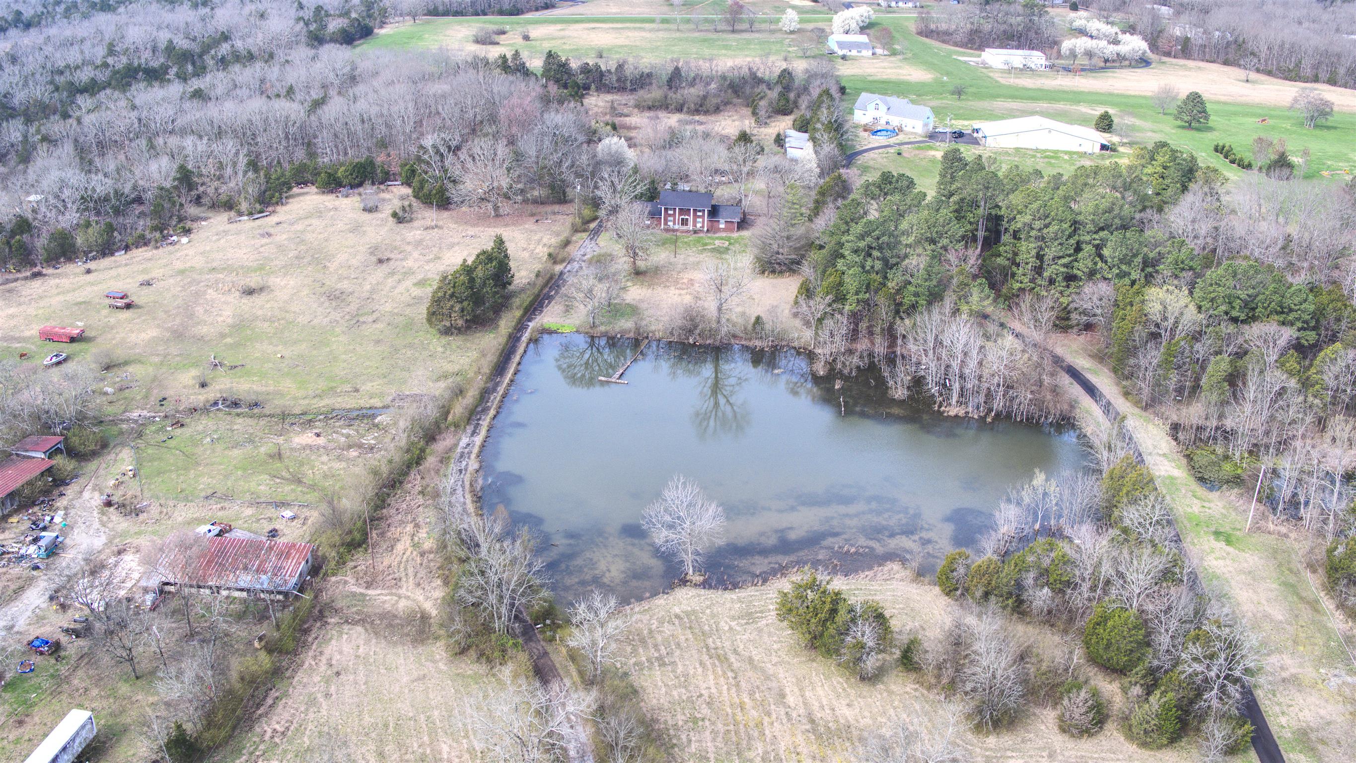 9200 Murfreesboro Road Lebanon, TN 37090 - Photo 17 of 17 There's more acreage in front of the private water as you can see from this aerial view (a total of 11.75 acres).