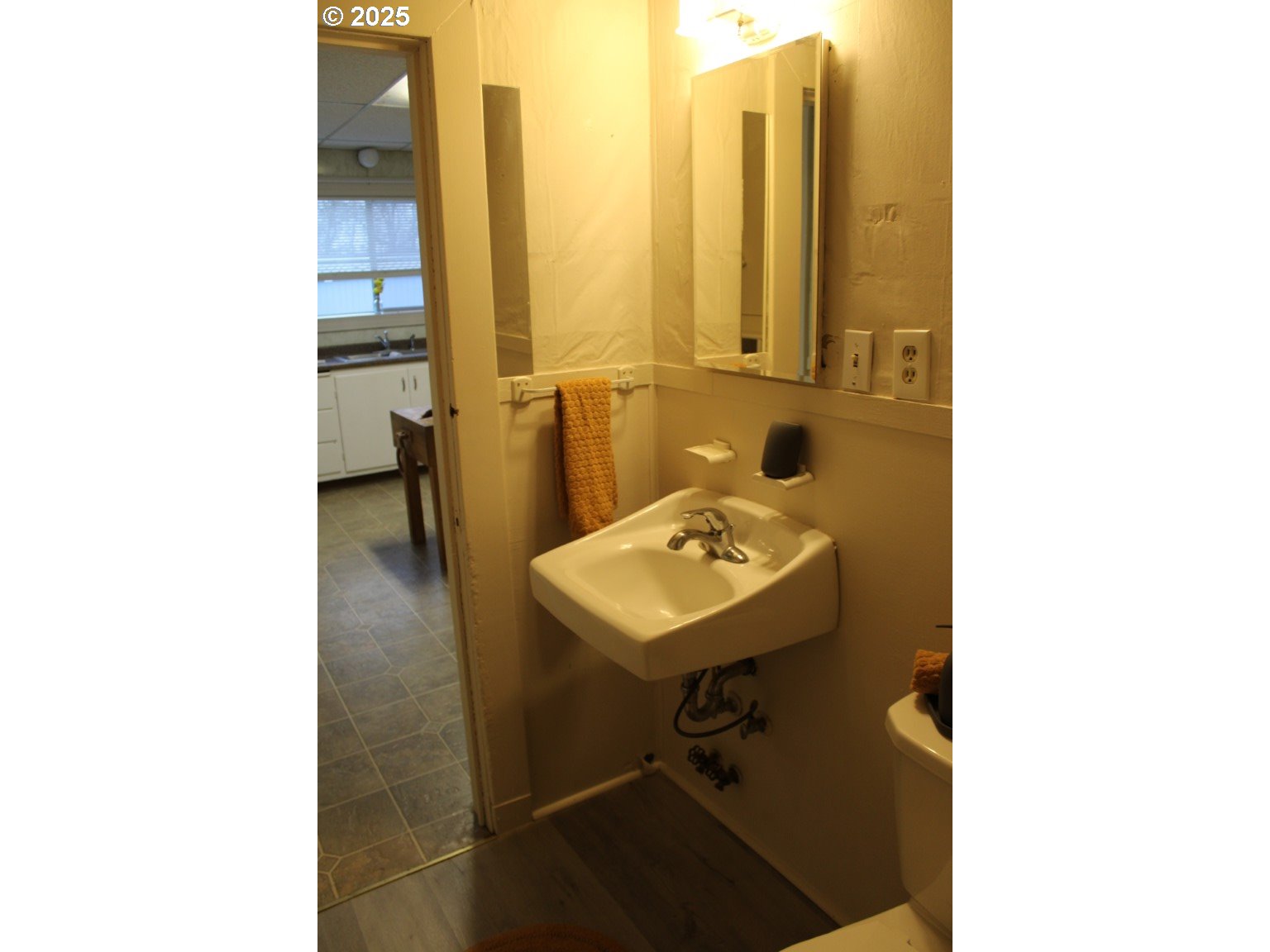229 Darwin Street Athena, OR 97813 - Photo 10 of 18 a bathroom with a sink and mirror
