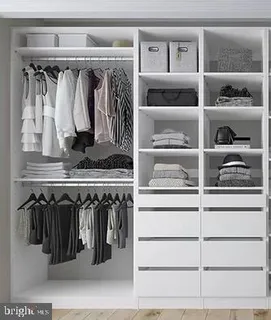 a view of a walk in closet
