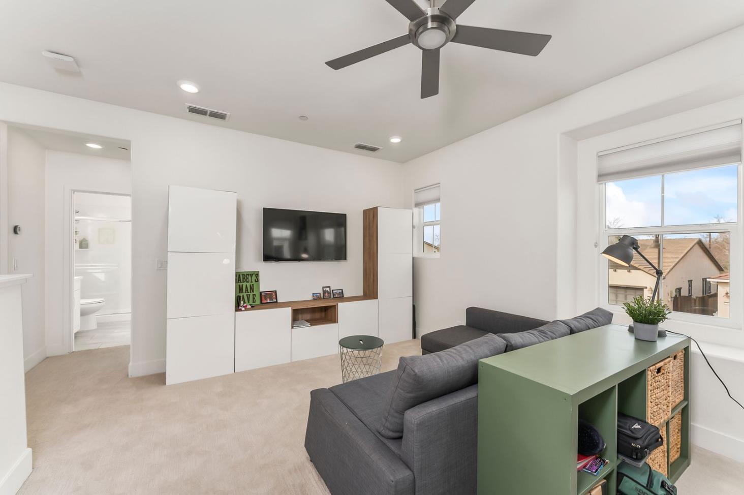 1509 Harvest Loop Folsom, CA 95630 - Photo 46 of 92 THE THIRD BEDROOM ENSUITE LOFT, large and roomy, seen here with a entertainment and office setup.