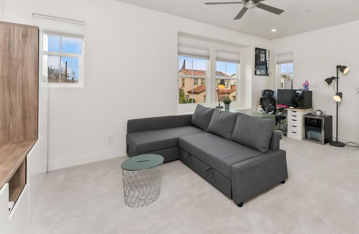 1509 Harvest Loop Folsom, CA 95630 - Photo 47 of 92 THE THIRD BEDROOM ENSUITE LOFT, large and roomy, seen here with a entertainment and office setup.