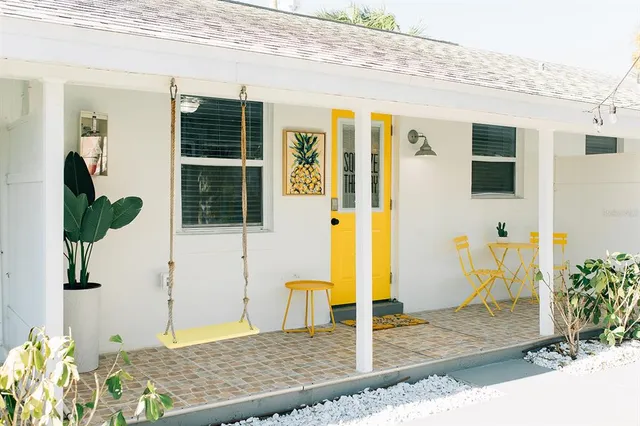 a very nice looking room with a large window