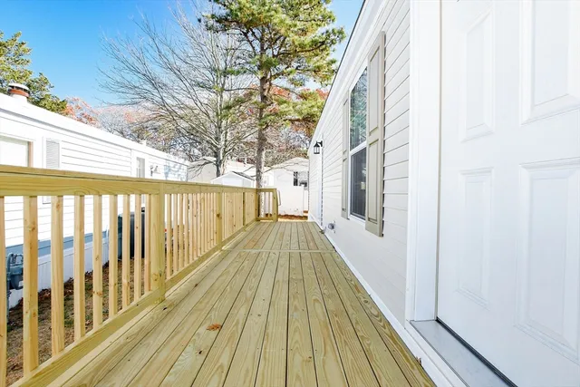 a backyard of a house