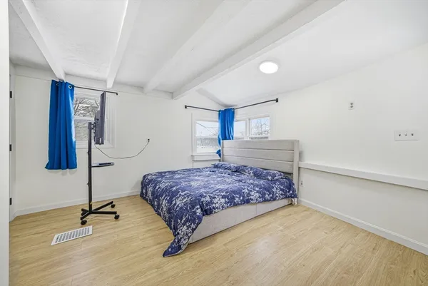 a utility room with cabinets
