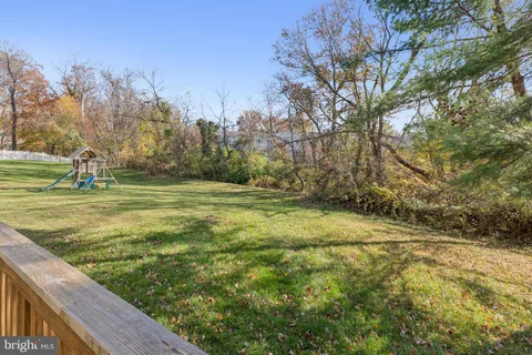 a view of a field with of trees