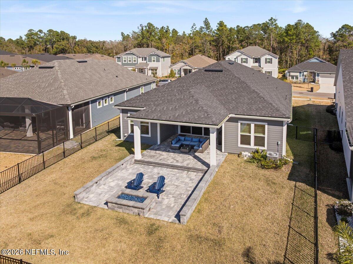 80 Ridgehill Way St. Johns, FL 32259 - Photo 55 of 60 aerial view of a house with swimming pool and sitting area