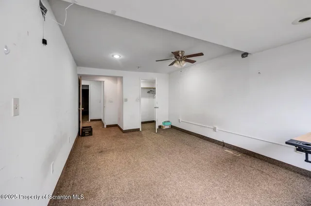 a view of a livingroom with a window