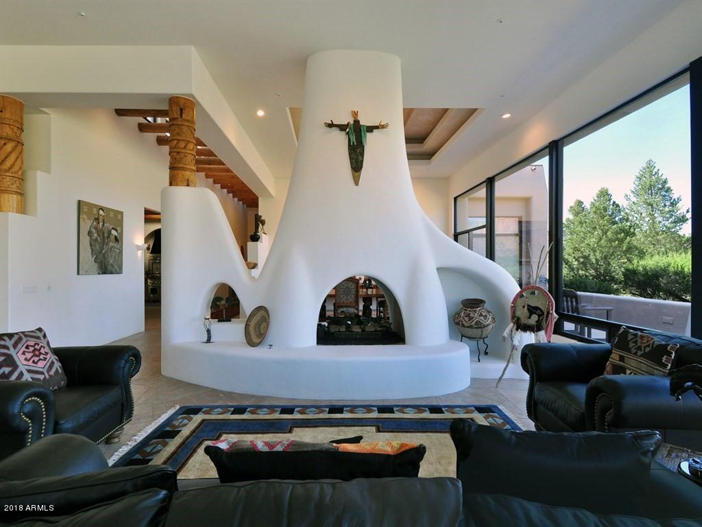 814 West Chapel Road Sedona, AZ 86336 - Photo 18 of 50 Traditional Kiva Fireplace