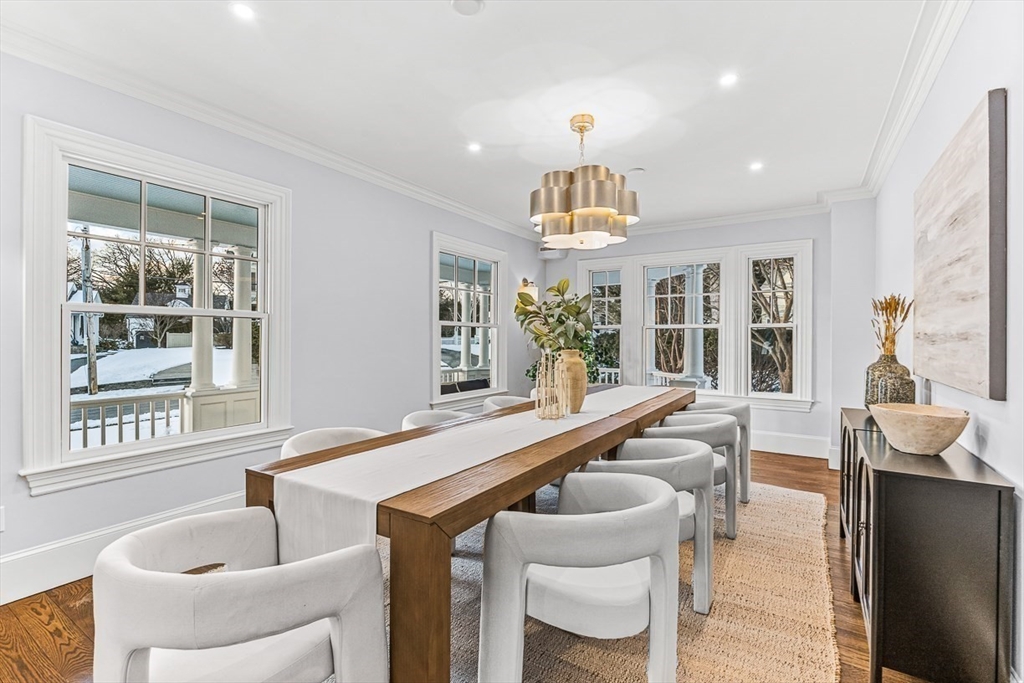 6 Lakeview Road Winchester, MA 01890 - Photo 5 of 42 a dining room with furniture and a window
