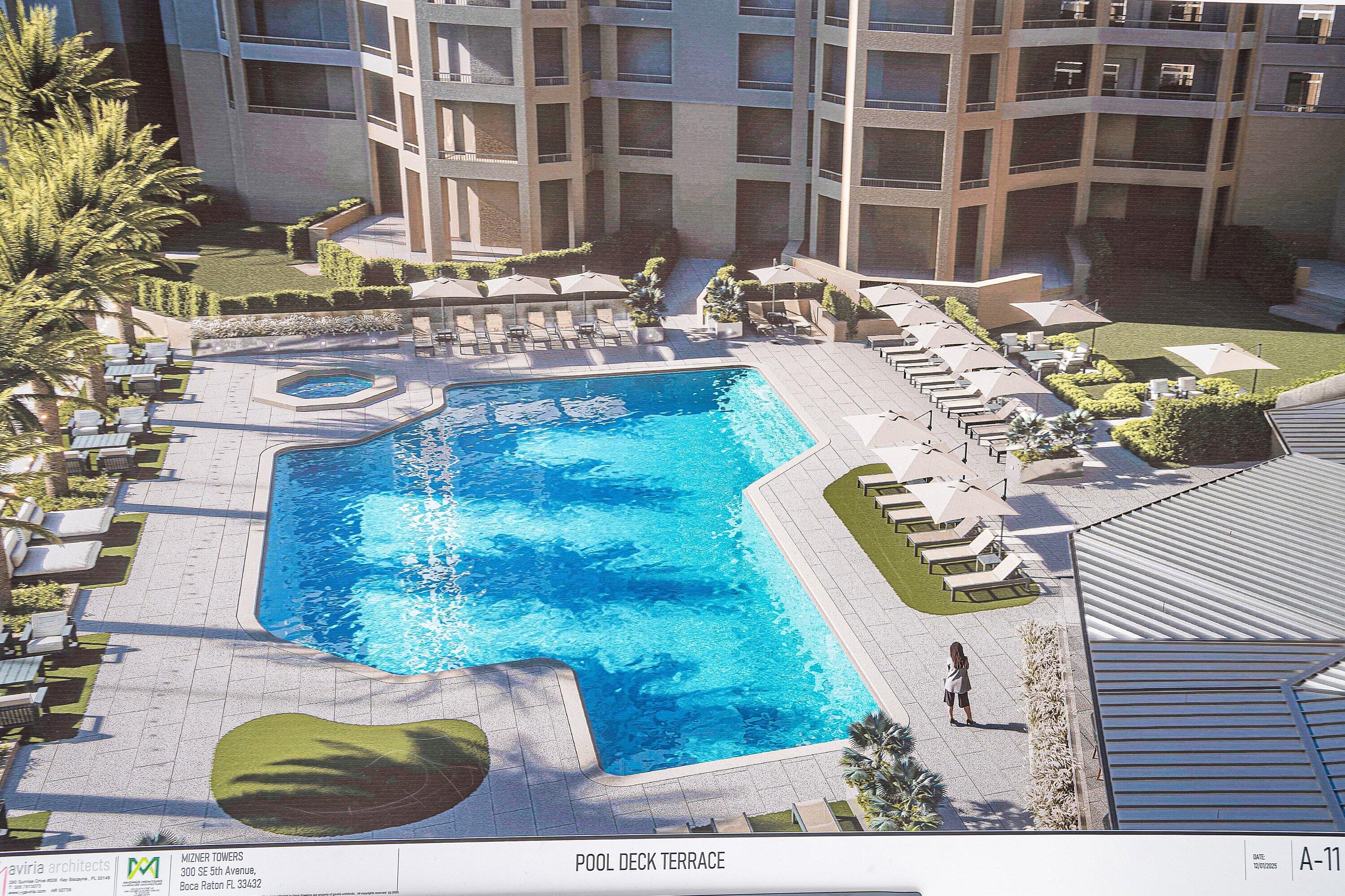 300 Southeast 5th Avenue, Unit PH 8120 Boca Raton, FL 33432 - Photo 47 of 54 a view of swimming pool with outdoor seating