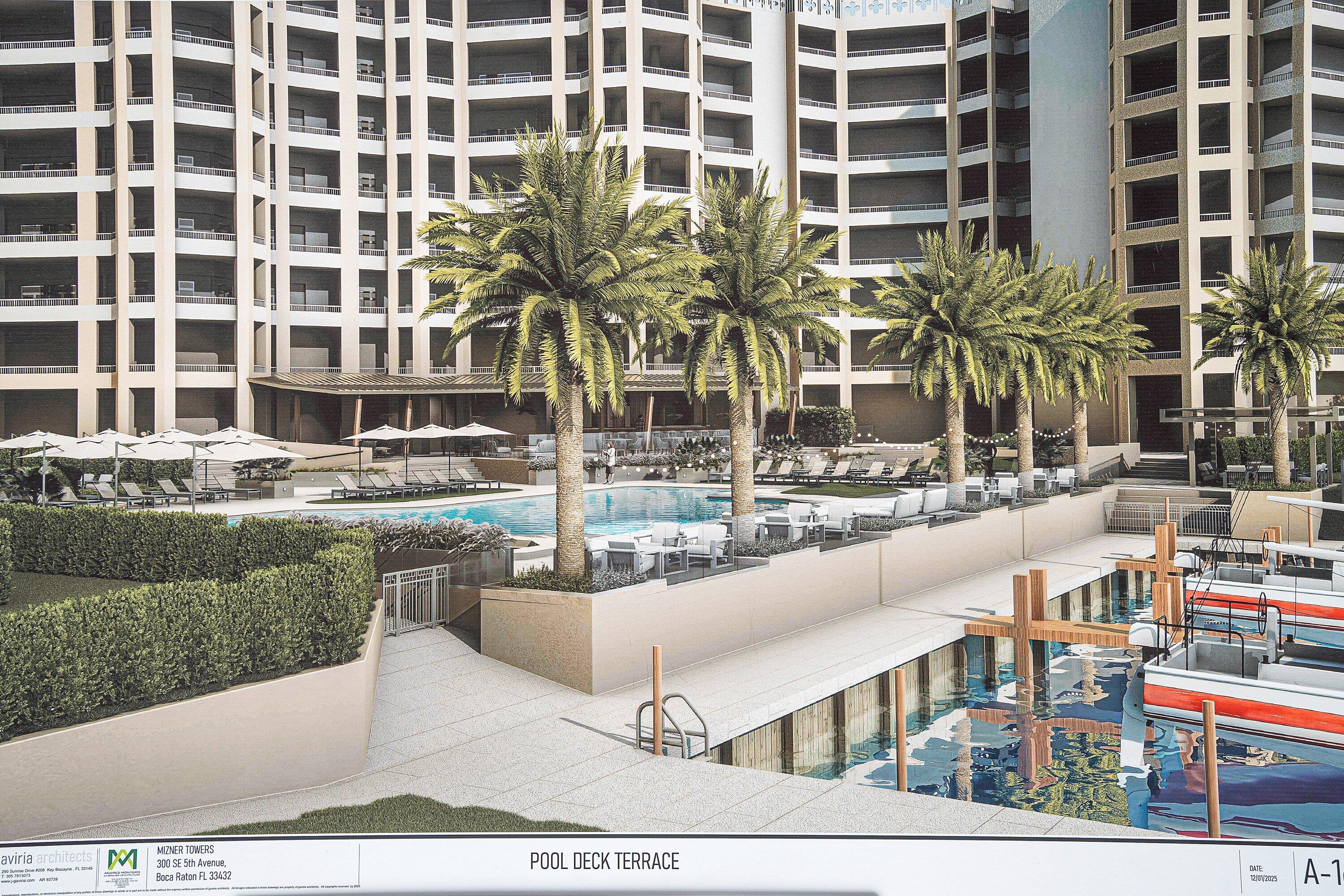 300 Southeast 5th Avenue, Unit PH 8120 Boca Raton, FL 33432 - Photo 53 of 54 a view of a swimming pool and outdoor space