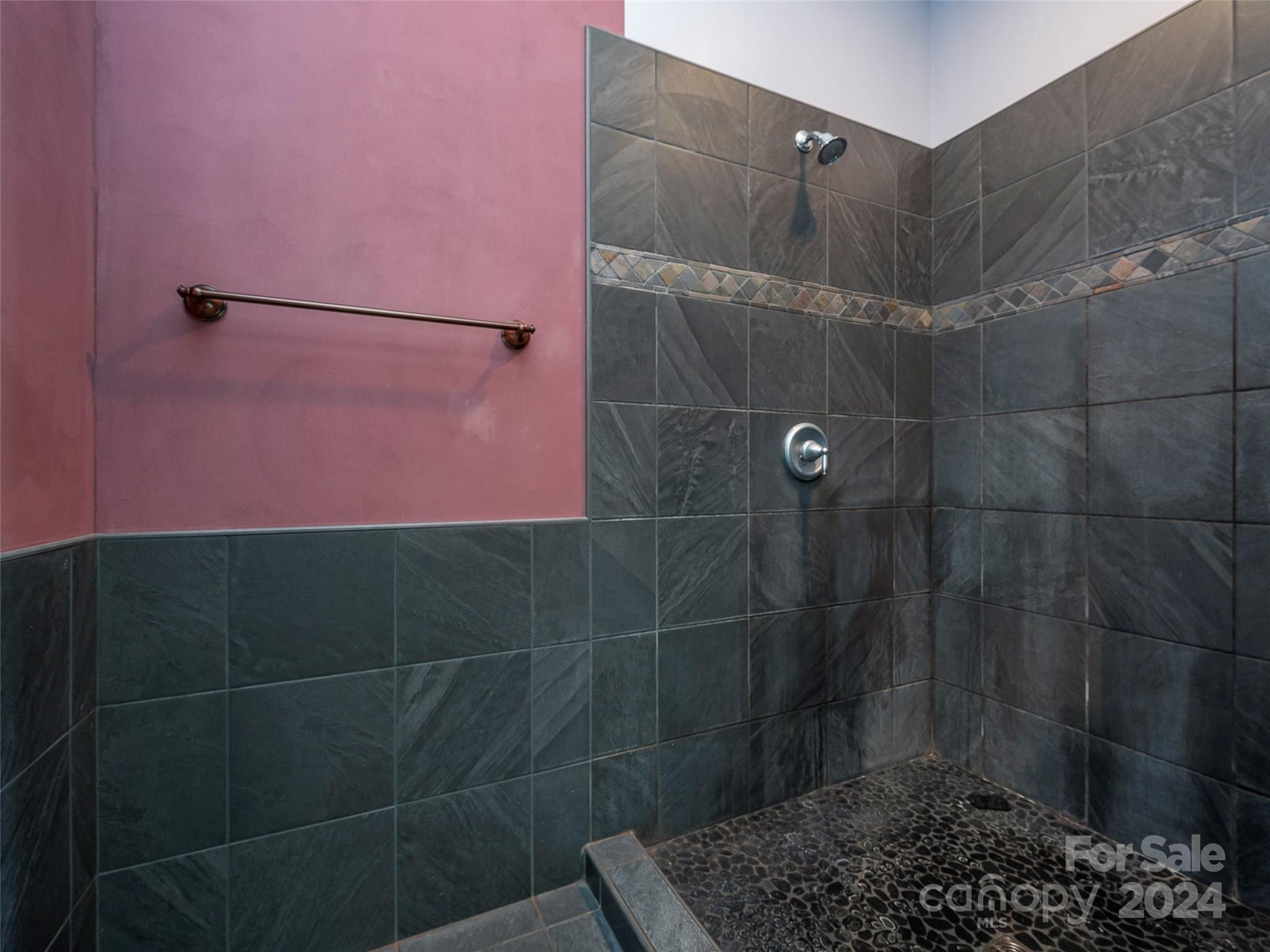 58 Next To The Last Road Saluda, NC 28773 - Photo 24 of 48 a bathroom with a shower