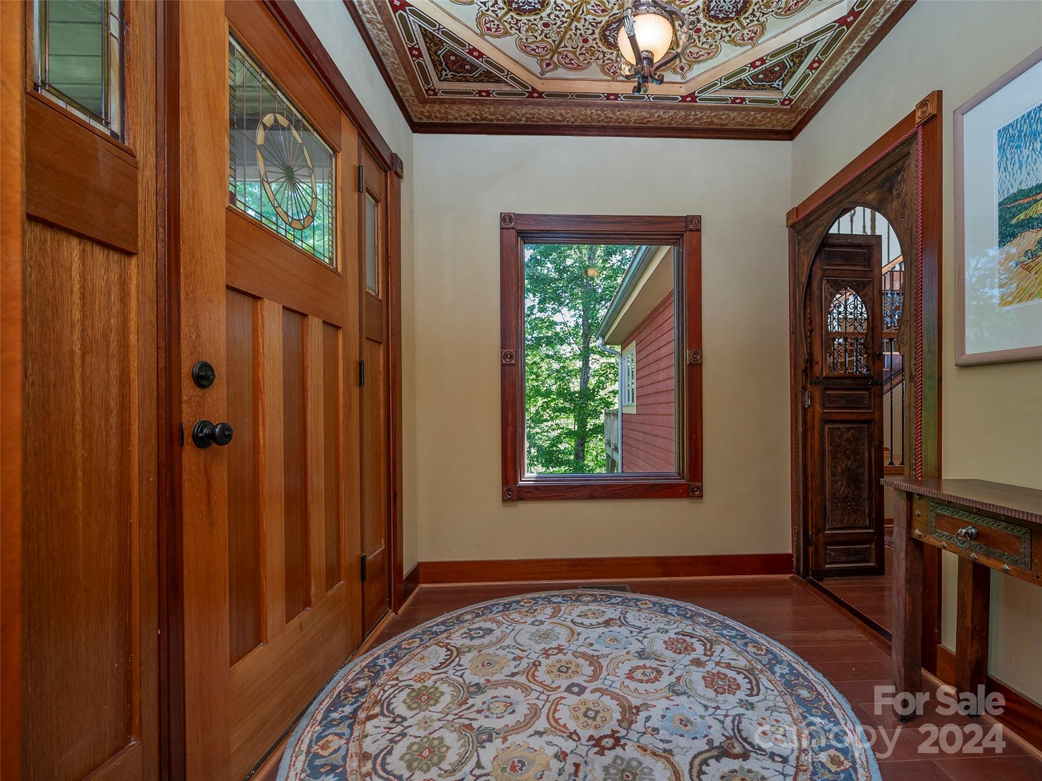 58 Next To The Last Road Saluda, NC 28773 - Photo 7 of 48 a view of an entryway with a rug