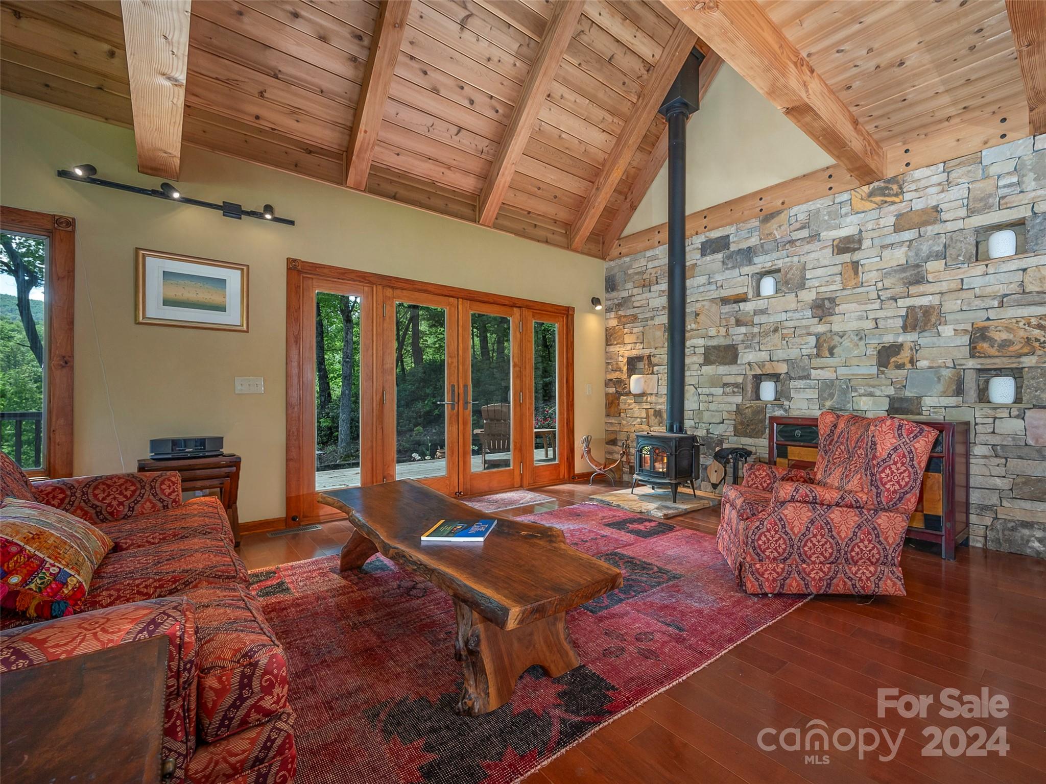 58 Next To The Last Road Saluda, NC 28773 - Photo 8 of 48 a outdoor space with patio lots of furniture and iron fence