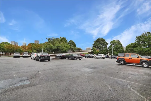 a car parked on the side of a street