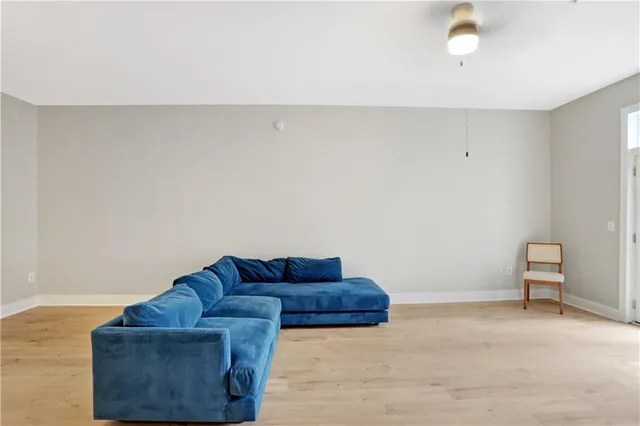 a living room with furniture and a couch