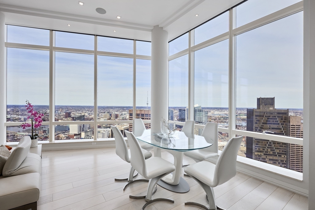 1 Franklin Street, Unit PH1B Boston, MA 02110 - Photo 9 of 42 a dining room with furniture and window