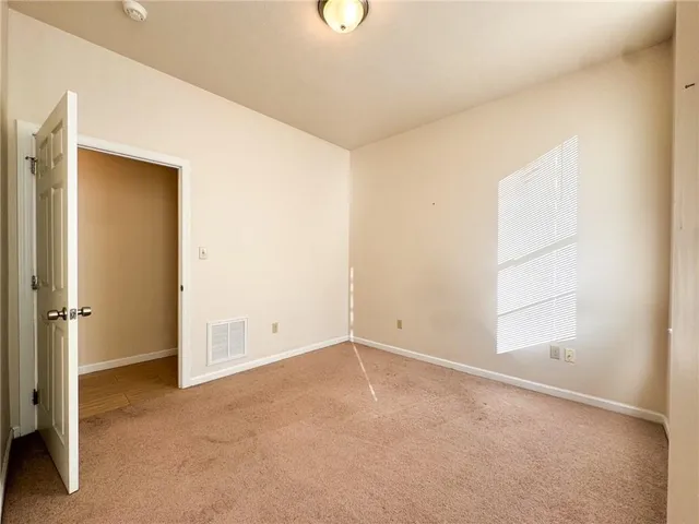 an empty room with a empty space