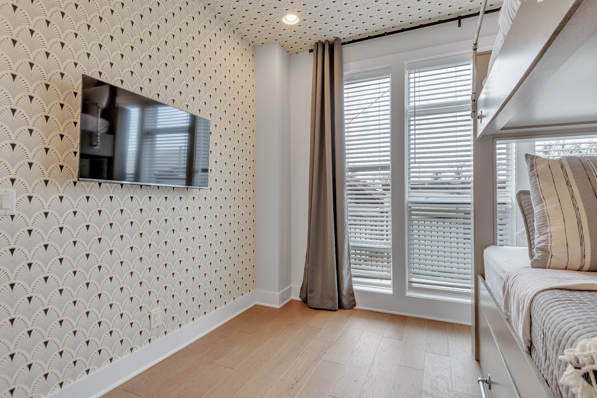 2176 Carson Street, Unit 4 Nashville, TN 37211 - Photo 16 of 45 a view of a livingroom with wooden floor and a flat screen tv