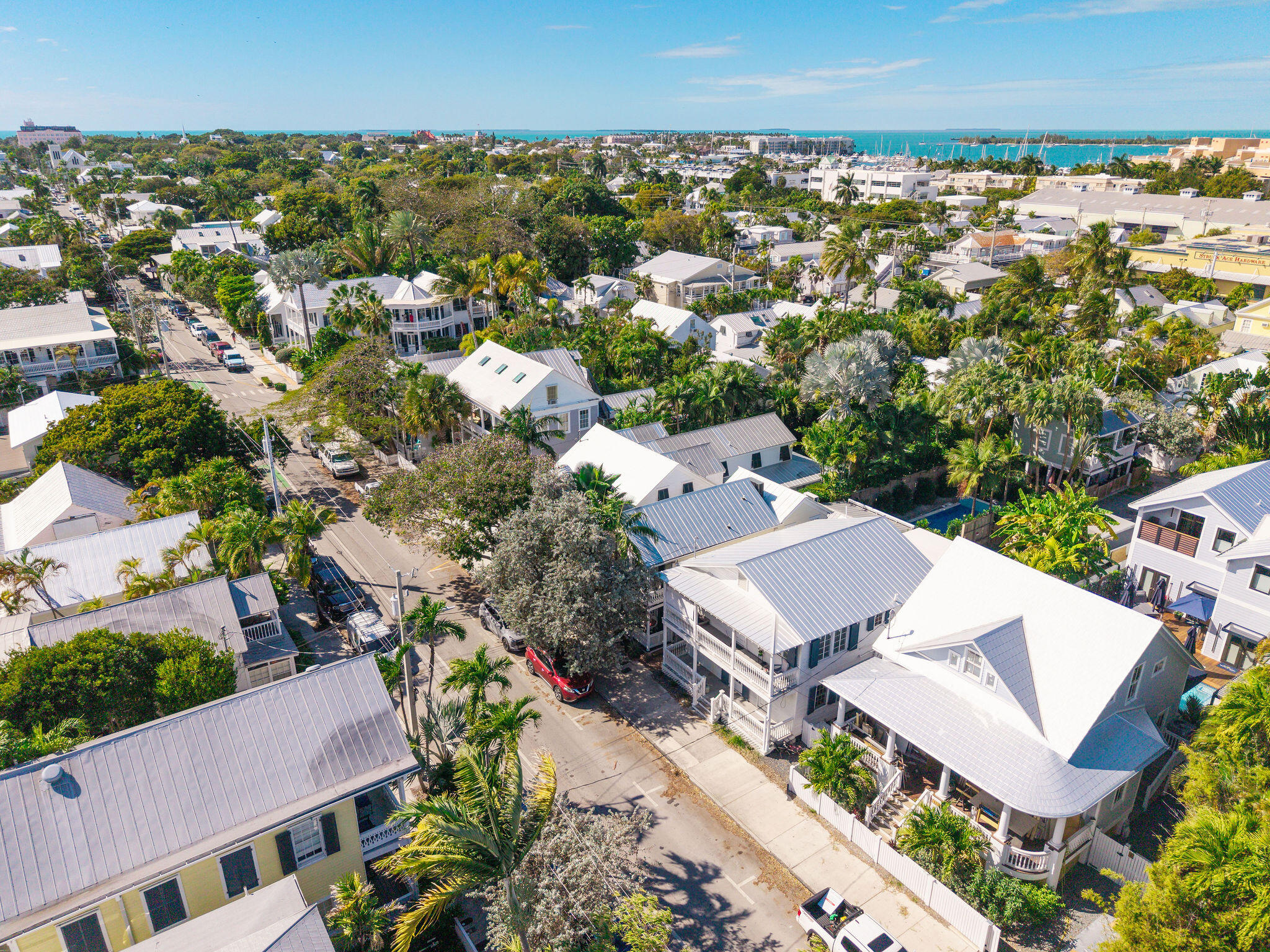 1115 Fleming Street Key West, FL 33040 - Photo 19 of 31 an aerial view of a house with a yard