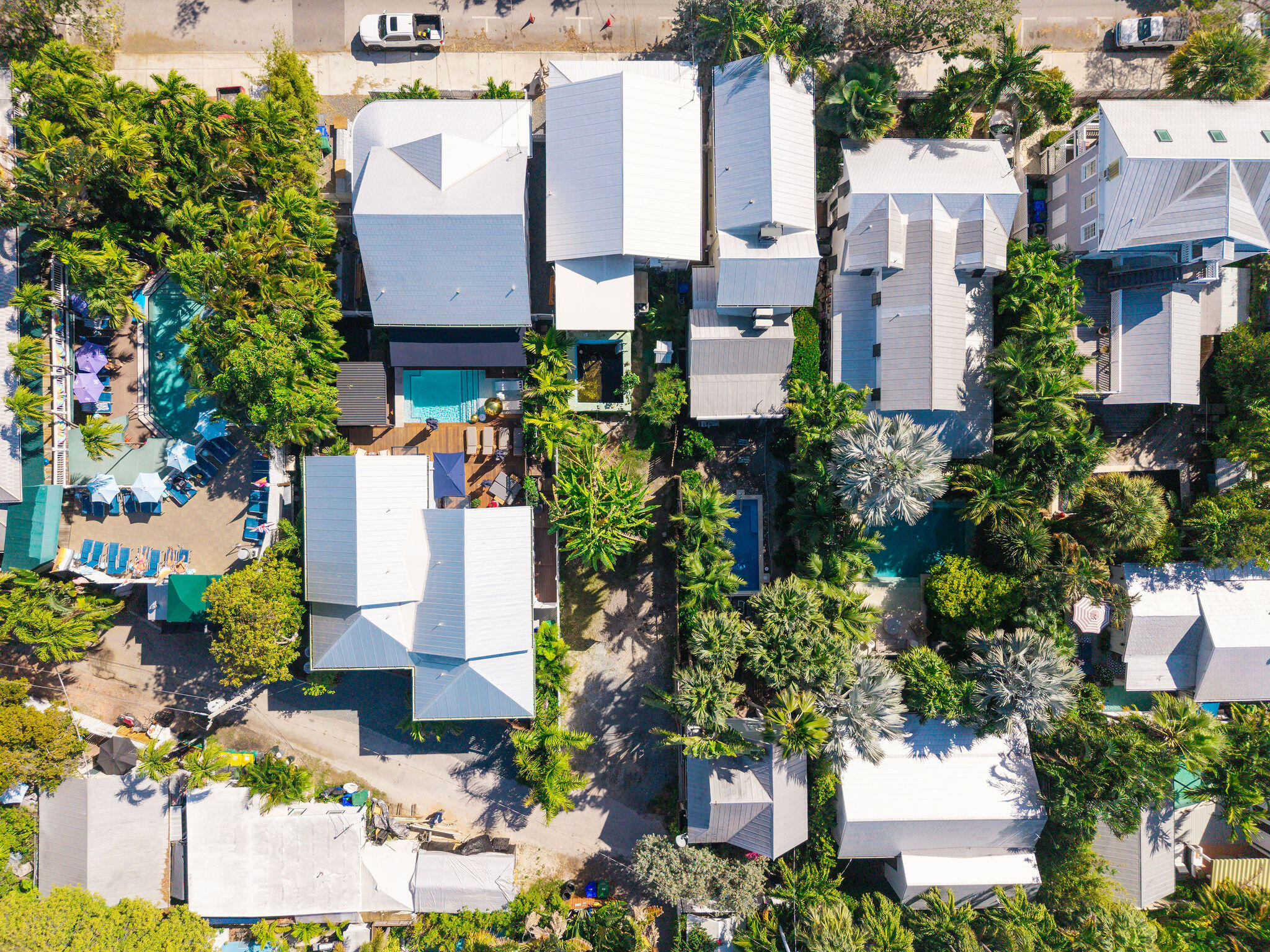 1115 Fleming Street Key West, FL 33040 - Photo 20 of 31 an aerial view of a house with a yard and garden