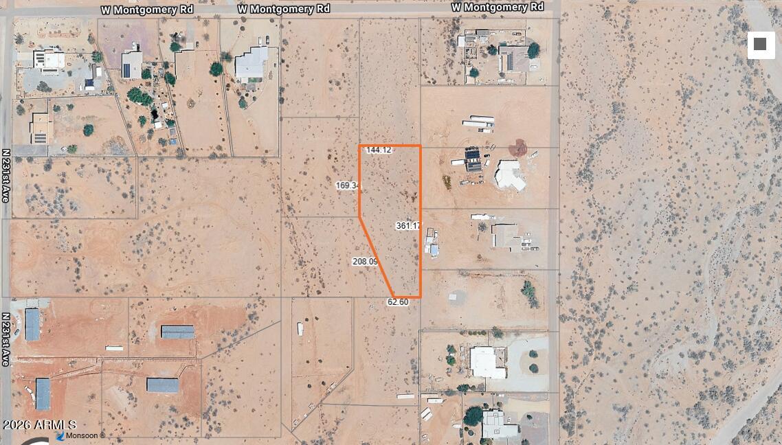 2300 West Montgomery Road, Unit 4 Wittmann, AZ 85361 - Photo 3 of 17 Lot with Dimensions_Montgomery Lot 4