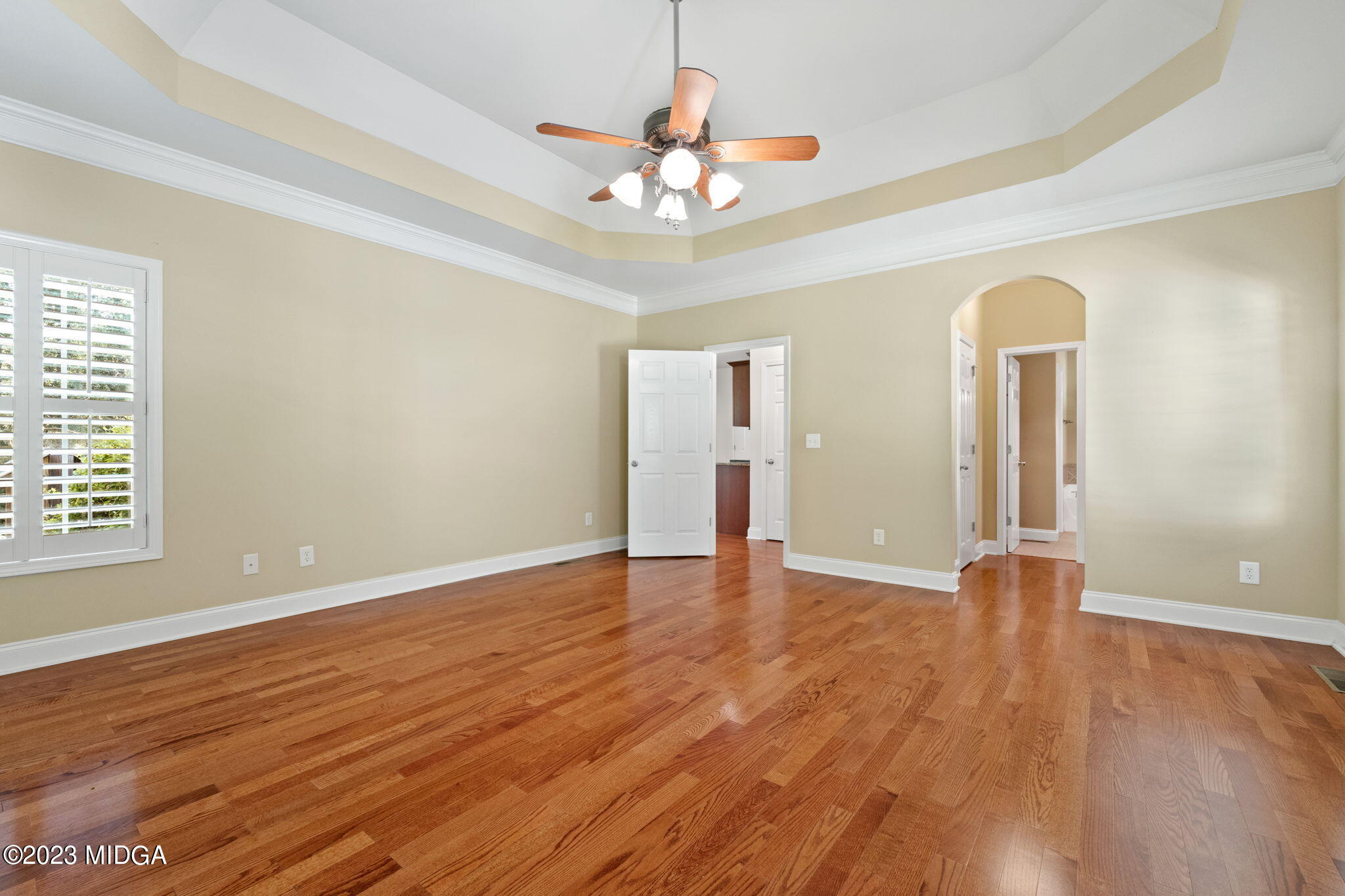 268 Godsey Road Jackson, GA 30233 - Photo 24 of 58 a view of an empty room with wooden floor and a window