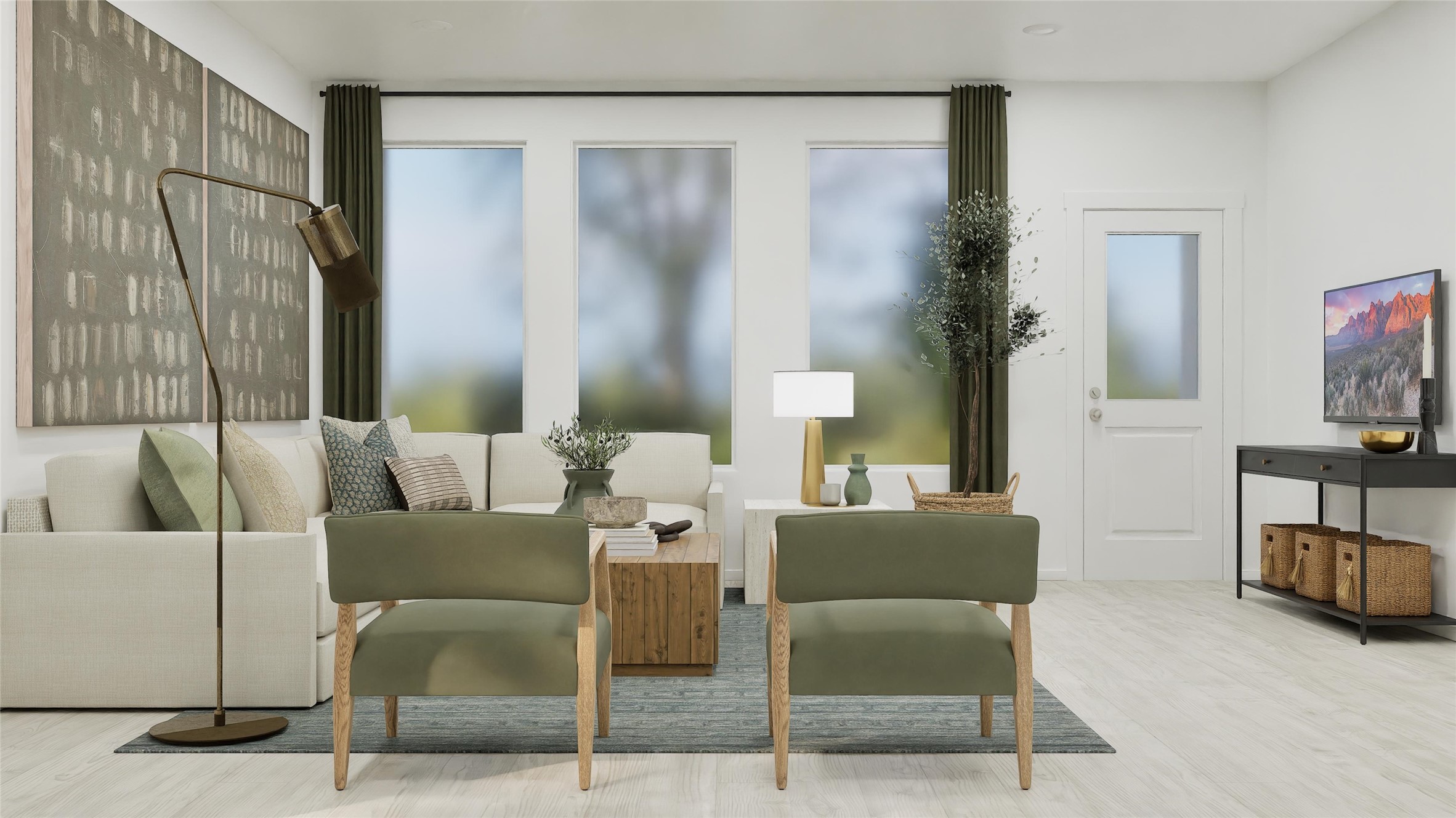 13320 Winton Drive Elgin, TX 78621 - Photo 17 of 25 a living room with furniture and a flat screen tv
