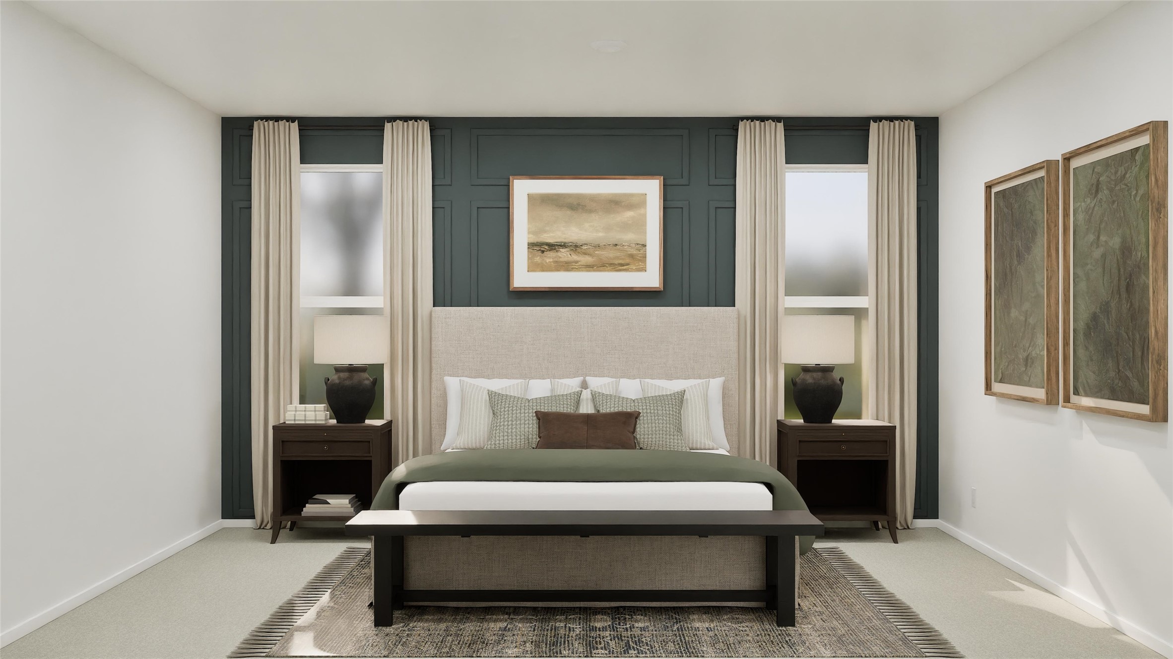 13320 Winton Drive Elgin, TX 78621 - Photo 21 of 25 a bedroom with a bed and wooden floor