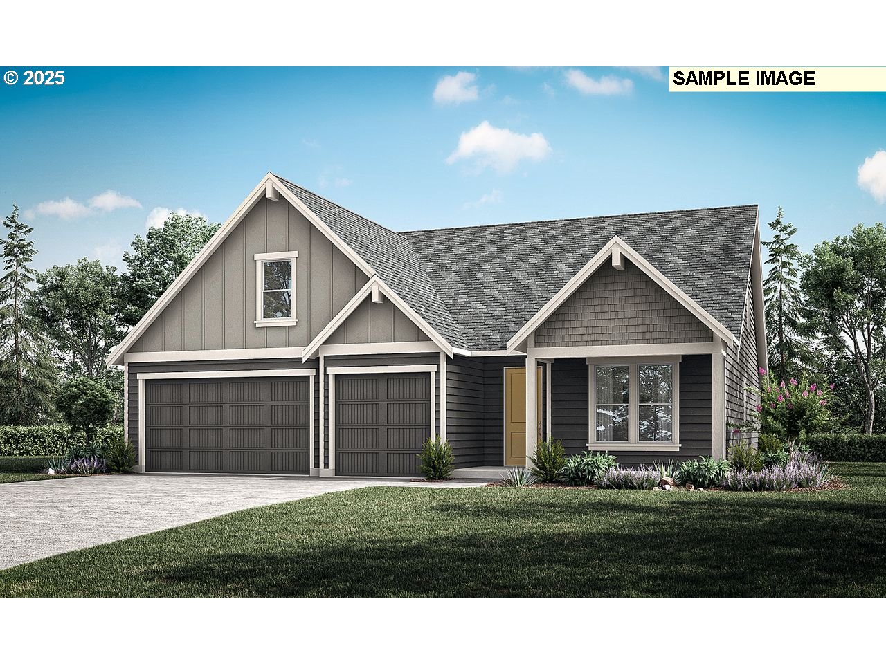 1344 North Kalani Loop, Unit LOT 65 Ridgefield, WA 98642 - Photo 1 of 24 a front view of a house with a garden