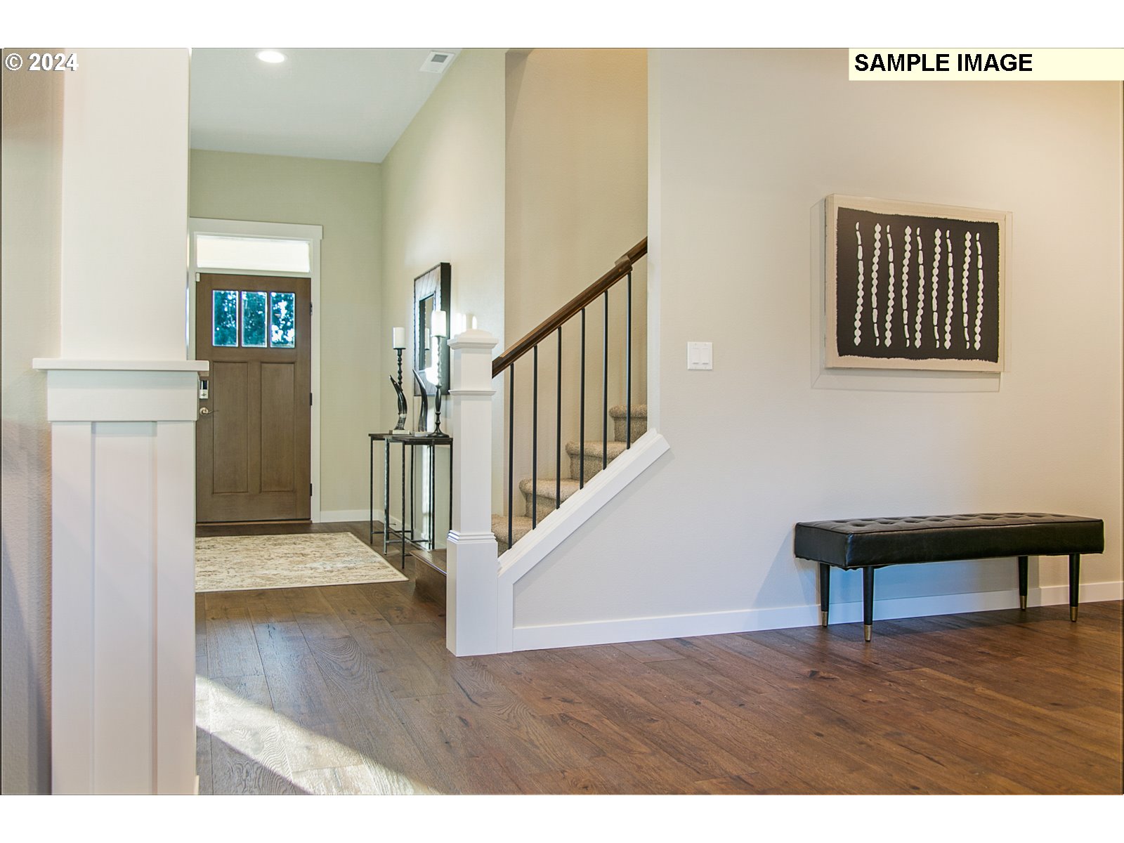 1344 North Kalani Loop, Unit LOT 65 Ridgefield, WA 98642 - Photo 22 of 24 a view of entryway and hall with wooden floor
