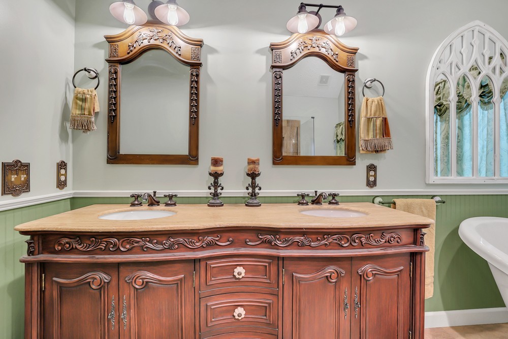 1775 Beckwith Road Mount Juliet, TN 37122 - Photo 52 of 64 a bathroom with a sink and a mirror