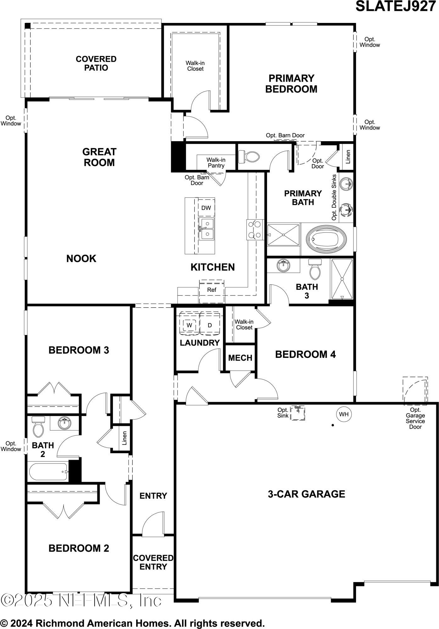 214 Enclave Avenue Palm Coast, FL 32164 - Photo 2 of 19 SlateJ927_3car_print_03_19_24