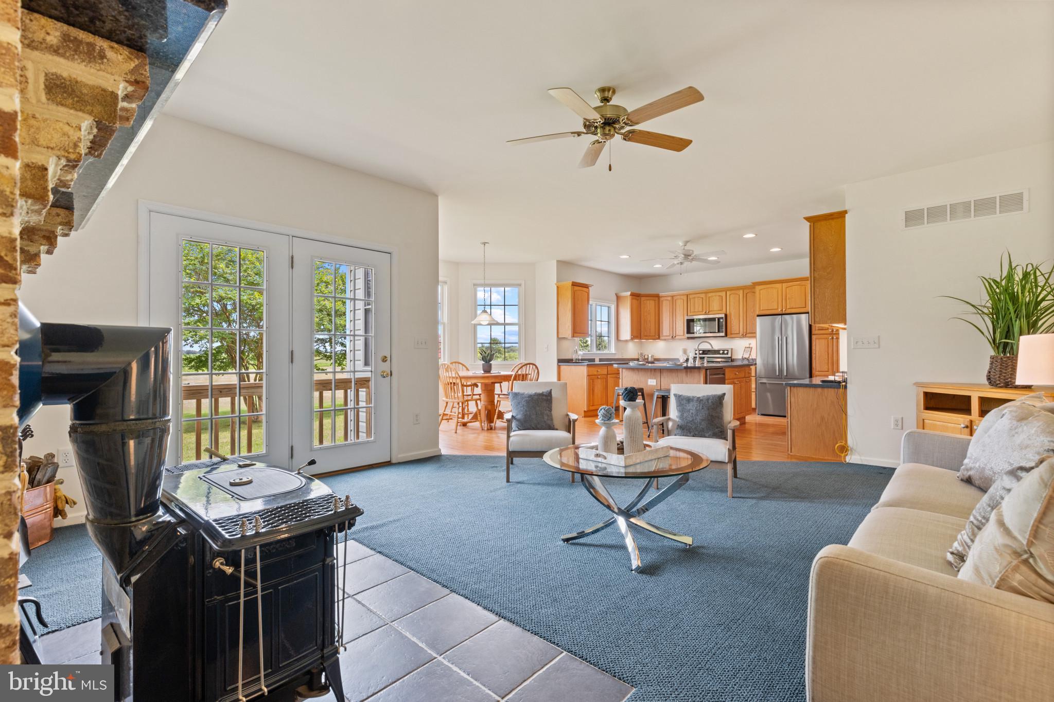 203 Beck Farm Road Centreville, MD 21617 - Photo 16 of 46 Family Room french doors open to the backyard