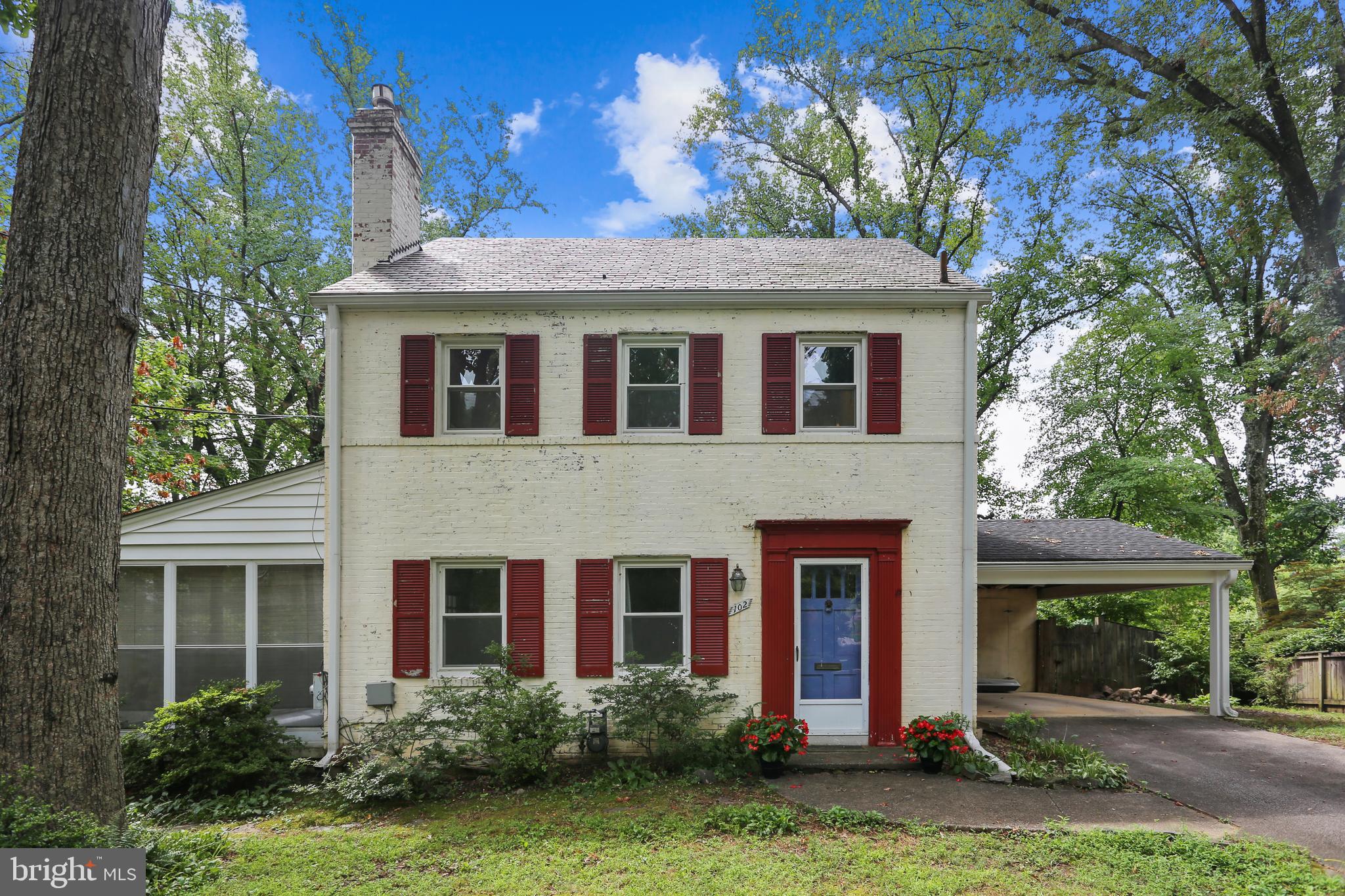 102 Denver Road Silver Spring, MD 20910 - Photo 1 of 36 Front elevation with side porch and carport