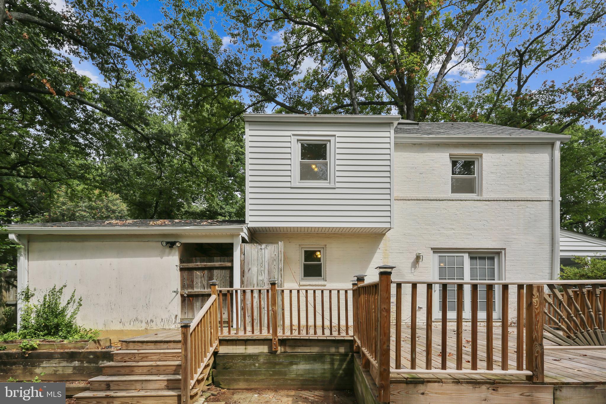 102 Denver Road Silver Spring, MD 20910 - Photo 3 of 36 Back elevation with deck
