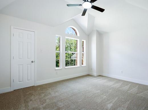 5034 West Fall Drive Midlothian, TX 76065 - Photo 28 of 40 Room with vaulted ceilings and a contemporary ceiling fan