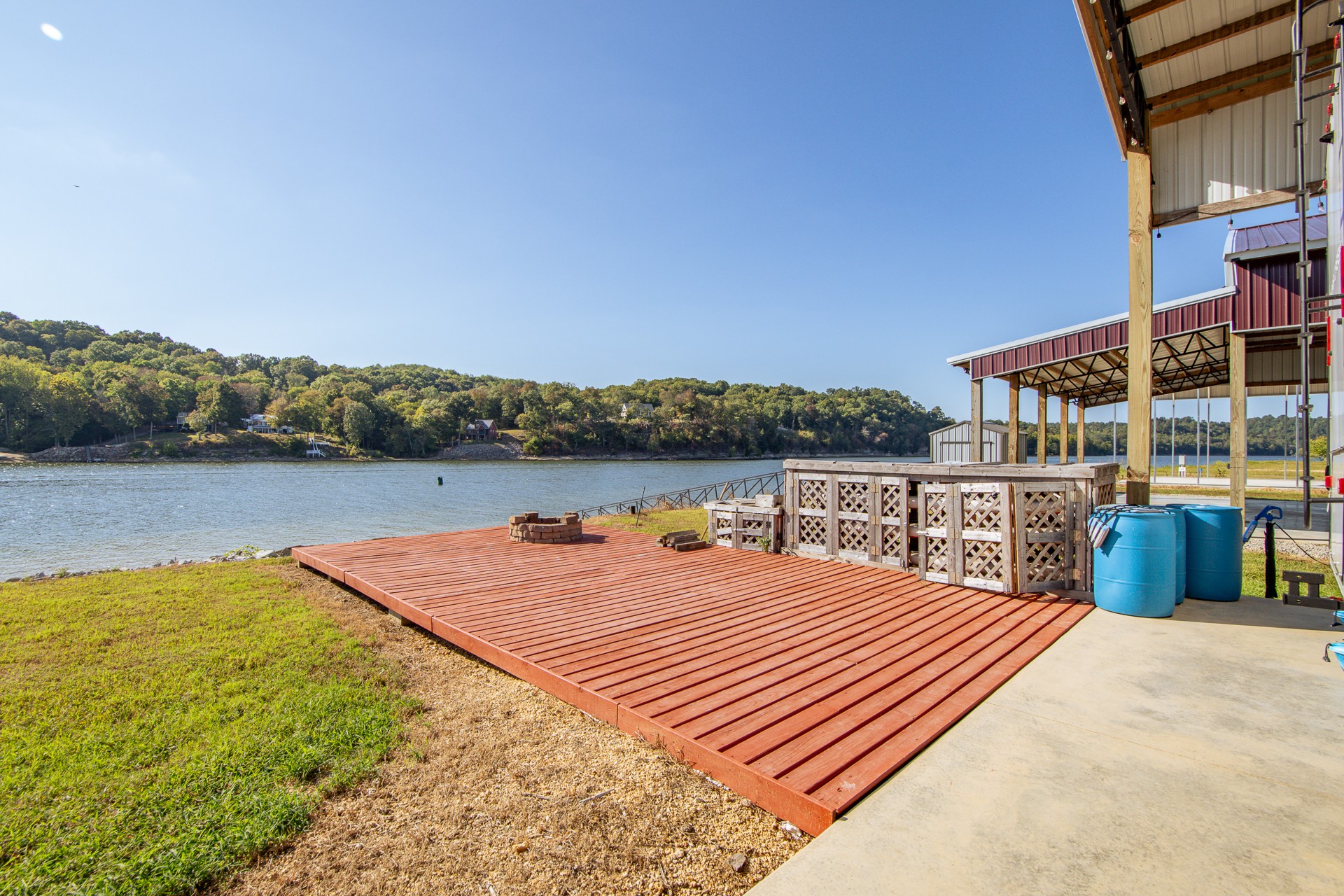 1997 Hardin Bottom River Road Clifton, TN 38425 - Photo 24 of 50 a balcony with chairs and lake view